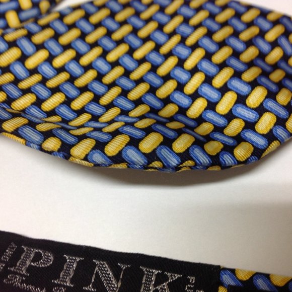 THOMAS PINK Capsule Dots Silk Adjustable Self Bow Tie  2.5" - Picture 10 of 11